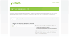 Desktop Screenshot of demo.yubico.com